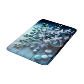 フローラルブルーバスマット バスマット (アングル)