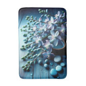 フローラルブルーバスマット バスマット (正面縦)