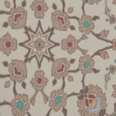 フローラルベージュ 壁紙 (縫い目)