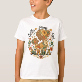 フローラルママ レトロ風デザイン - ビンテージ Tシャツ