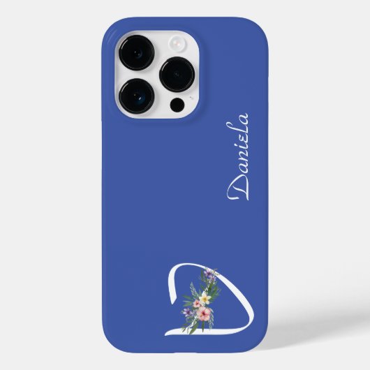 フローラルモノグラムD 退職記念 Case-Mate iPhoneケース (裏面)