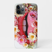 フローラルリップアート Case-Mate iPhoneケース (裏)