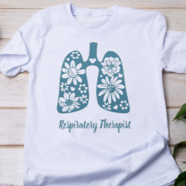 フローラル呼吸療法士 Tシャツ