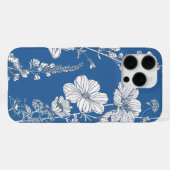 フローラル柄 iPhoneケース (裏面横)