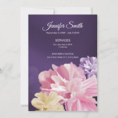 フローラル葬儀祈りの言葉カード (正面)