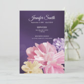 フローラル葬儀祈りの言葉カード (スタンド正面)