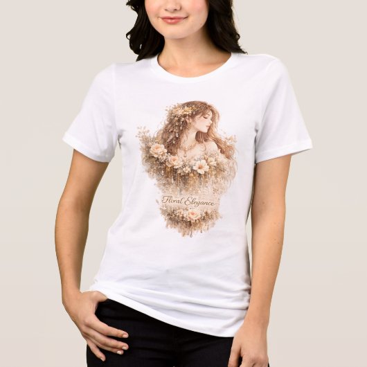 フローラル エレガンス トライブレンドTシャツ (正面)