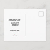 フローラル・エレガンス：咲き誇る祝福 インビテーションポストカード (裏面)