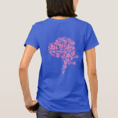 フローラル・グレイトデーンTシャツ Tシャツ (裏面)