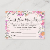  フローラル ゲスハウメニーキッス ブライダルシャワーゲーム エンクロージャーカード (正面)