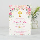 フローラル ゴールドクロス 通信 Invitation 招待状 (スタンド正面)
