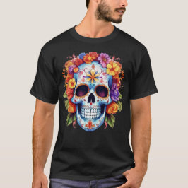 フローラル・スカル13 Tシャツ