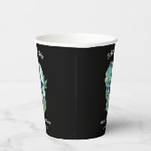 フローラル スカル ブライド オア ダイ ハロウィン ブライダル シャワー 紙コップ (右)