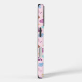 フローラル チェシャ猫 パターン ピンク モノグラム Case-Mate iPhoneケース (裏面 / 右)