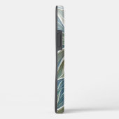 フローラル ドリーム パターン 抽象 ブルー カキ フラクタル Case-Mate iPhoneケース (裏面 / 右)