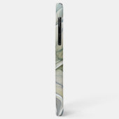 フローラル ドリーム パターン 抽象 ブルー カキ フラクタル Case-Mate iPhoneケース (裏面/左)