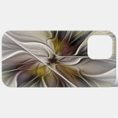 フローラル・フラクタル、アースカラーの幻想的な花 Case-Mate iPhoneケース (裏面 (横))