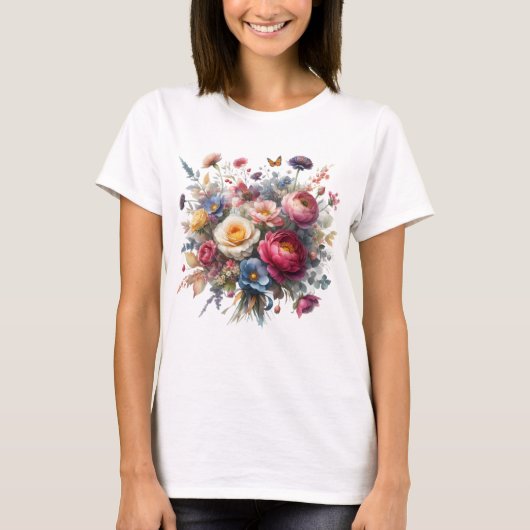 フローラル ブリス Tシャツ (正面)