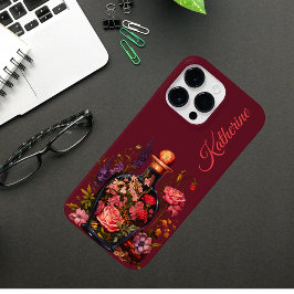 フローラル・マジック・ポーション - ウィッチー・バイブス カスタムネーム Case-Mate iPhone 14 PRO MAXケース