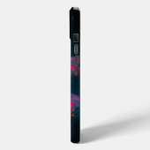 フローラル・マンダラ・フラワー オレンジ 赤 青 抽象的 Case-Mate iPhoneケース (裏面 / 左)