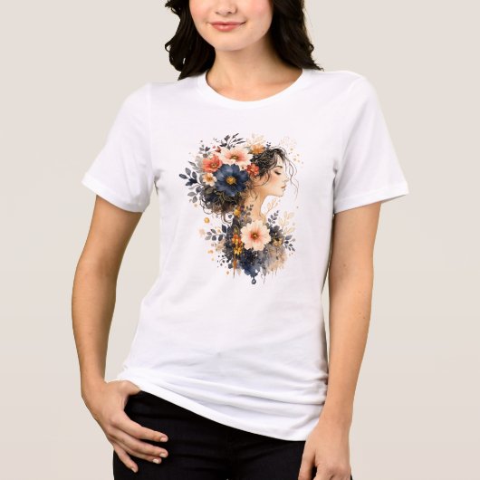 フローラル・ミューズ トライブレンドTシャツ (正面)