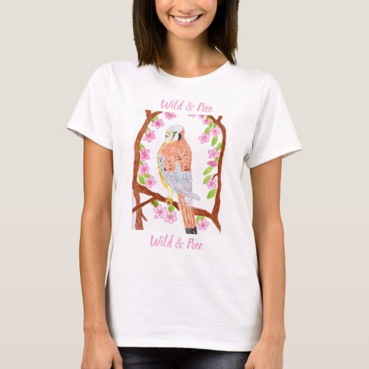 フローラル ワイルド フリー ハーク Tシャツ (正面)