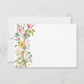 フローラル ヴィンテージ RSVP カード (裏面)