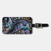 フローラレイベンブラック ラゲッジタグ (正面横)