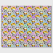 フローラレインボースカル包装紙 ラッピングペーパー (フラット)