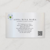 *～*フローラレインボーホワイトアネモネQRコード 名刺 (裏面)