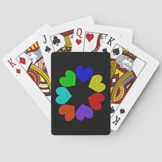 フローラレインボーラブハートトランプ トランプ (裏面)