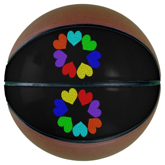 フローラレインボーラブハートバスケットボール バスケットボール (正面)