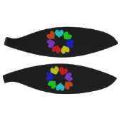 フローラレインボーラブハートバスケットボール バスケットボール (パネル)