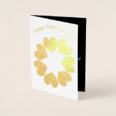 フローラレインボーラブハートフォイルカード 箔カード (正面)