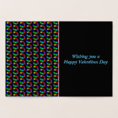 フローラレインボーラブハートフォイルカード 箔カード (内部)