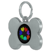 フローラレインボーラブハートペットタグ ペットネームタグ (正面右)