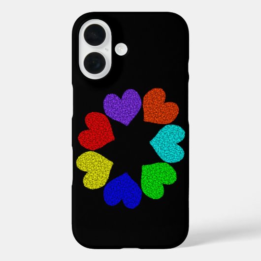 フローラレインボーラブハートiPhone 5ケース Case-Mate iPhoneケース (裏面)