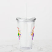 フローラレインボー政治と社会的立場 アクリルタンブラー (右)