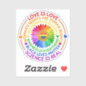 フローラレインボー政治と社会的立場 シール (シート)