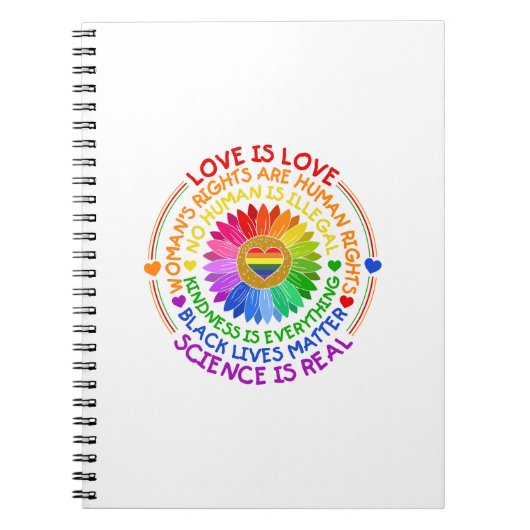 フローラレインボー政治と社会的立場 ノートブック (正面)