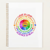 フローラレインボー政治と社会的立場 プランナー手帳 (正面)