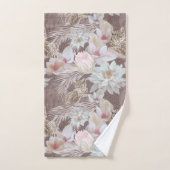 フローラレオパードアニマルプリントバスタオルセット バスタオルセット (ハンドタオル)