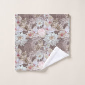 フローラレオパードアニマルプリントバスタオルセット バスタオルセット (ウォッシュタオル)