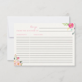 フローラレシピカードと詩