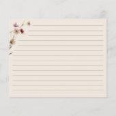 フローラレシピカード (裏面)