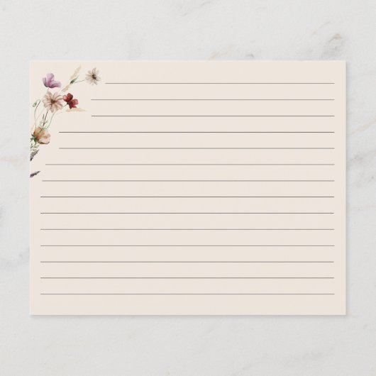 フローラレシピカード (裏面)