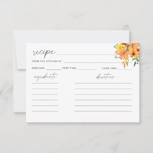 フローラレシピカード (正面)