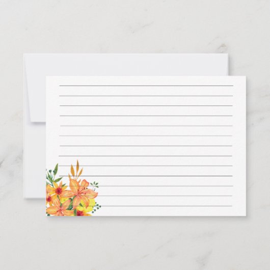 フローラレシピカード (裏面)