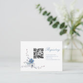 フローラレジストリを実行する前に何か青いブライダル エンクロージャーカード (スタンド正面)