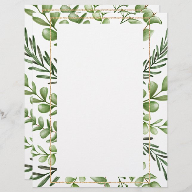 フローラレタエレガントーヘッド レターヘッド (正面/裏面)